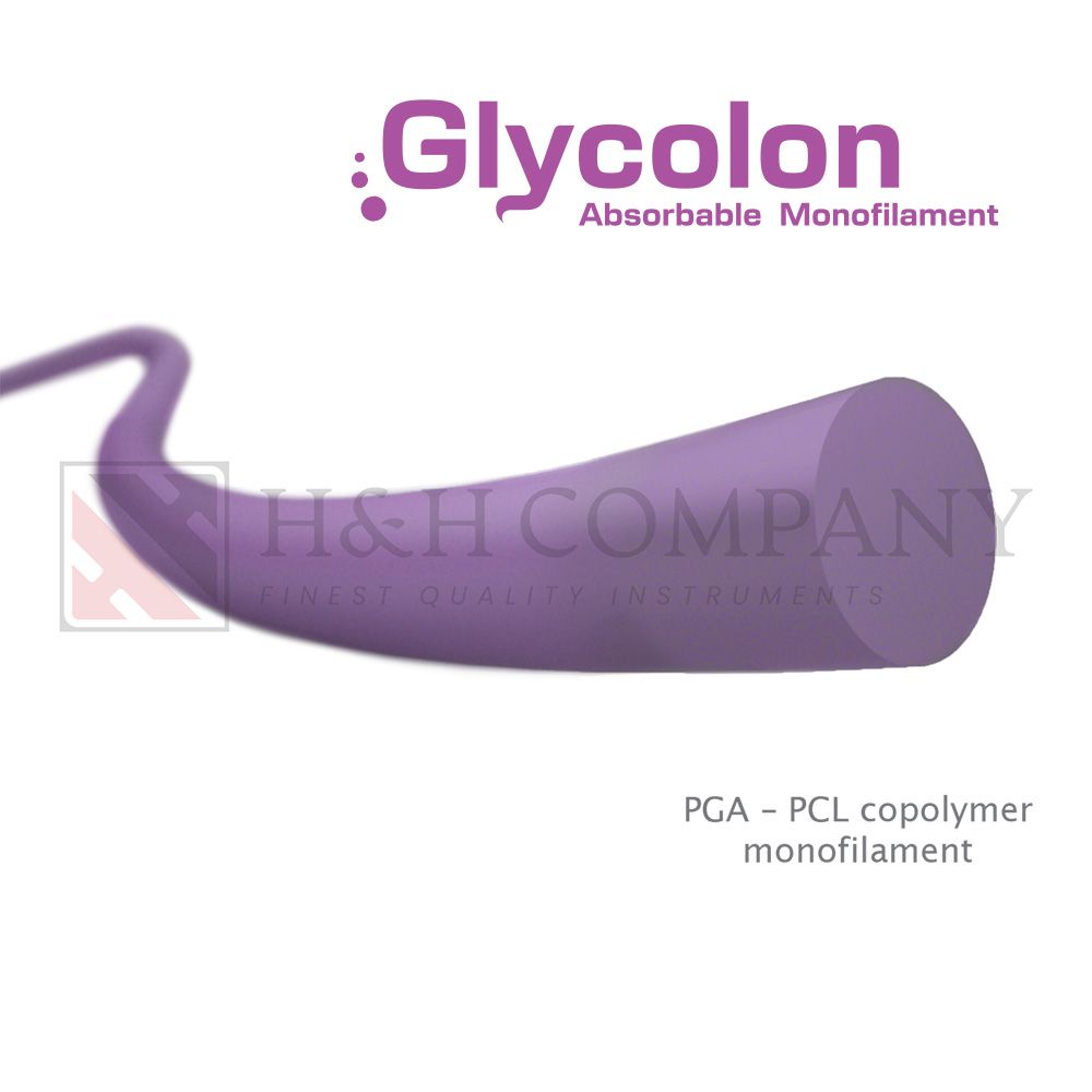 Glycolon™ Absorbable Copolymer Monofilament Sutures (12 Sutures/Box)