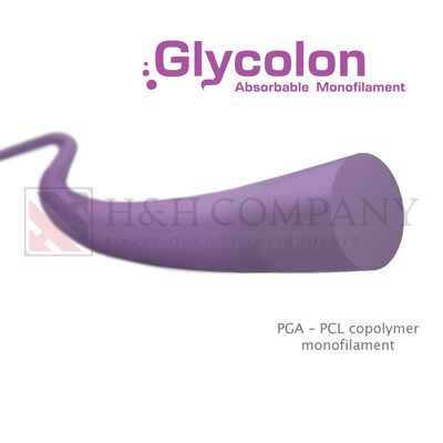 Glycolon™ Absorbable Copolymer Monofilament Sutures (12 Sutures/Box)