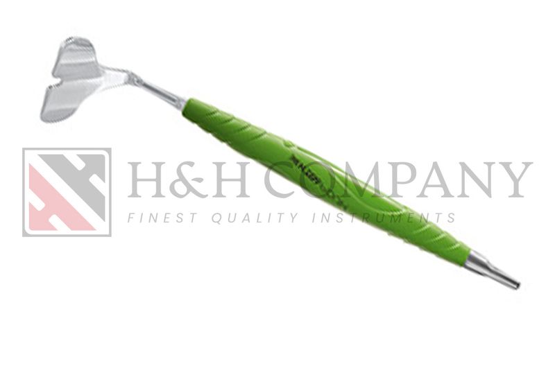 RETRACTOR, WHALE FIN ACC. DR MATY SIZE 2, 35MM WIDTH, STERILIZABLE IN BIONIK HANDLE YELLOW-GREEN