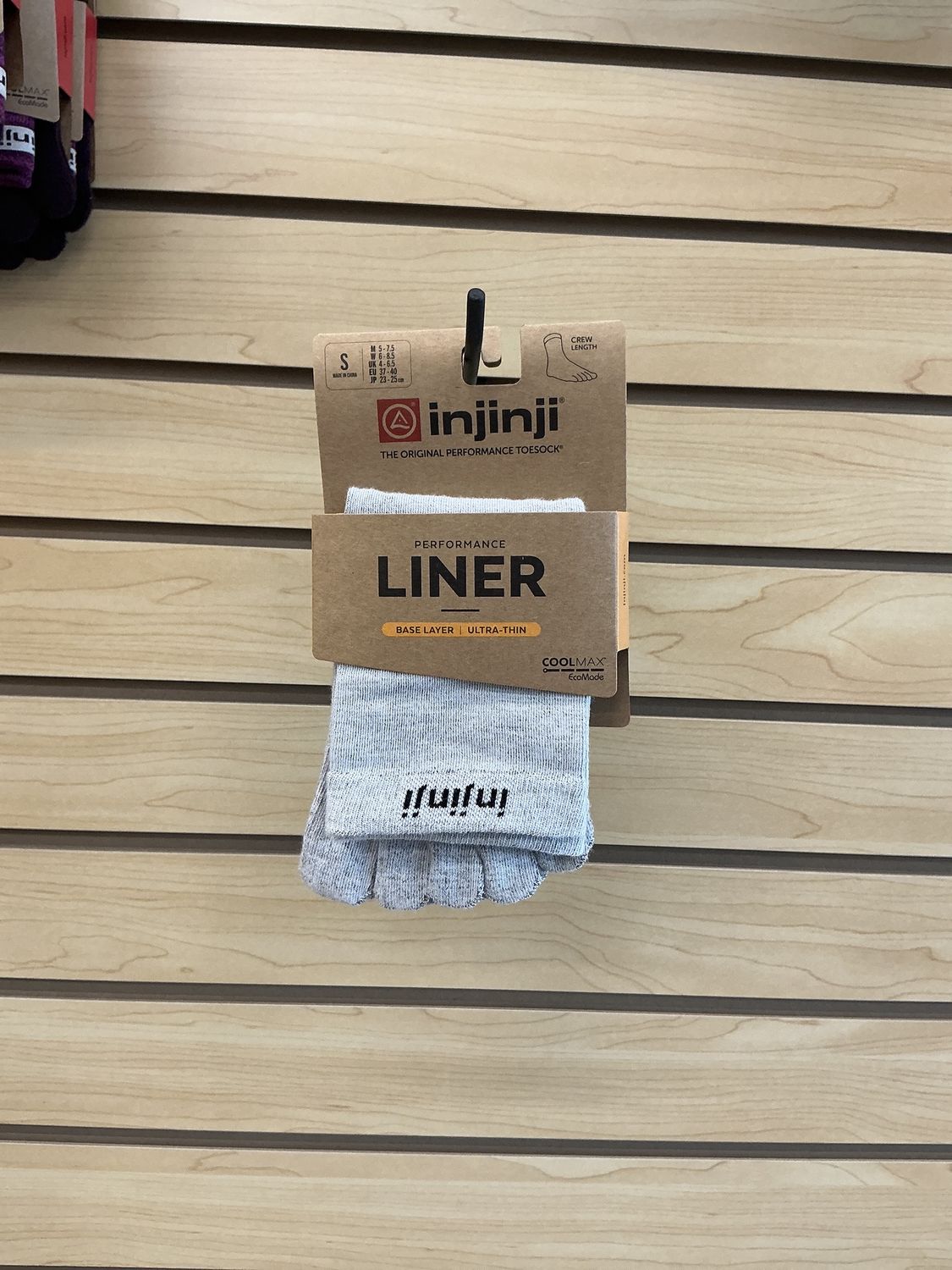 Injinji Liner Crew Coolmax, Colour: GRR, Size: Small