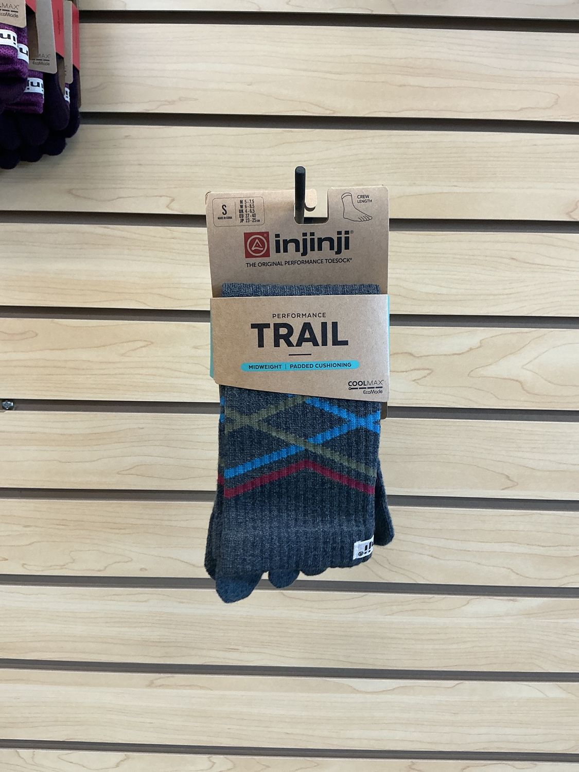 Injinji Midweight Mini Crew, Colour: Gray