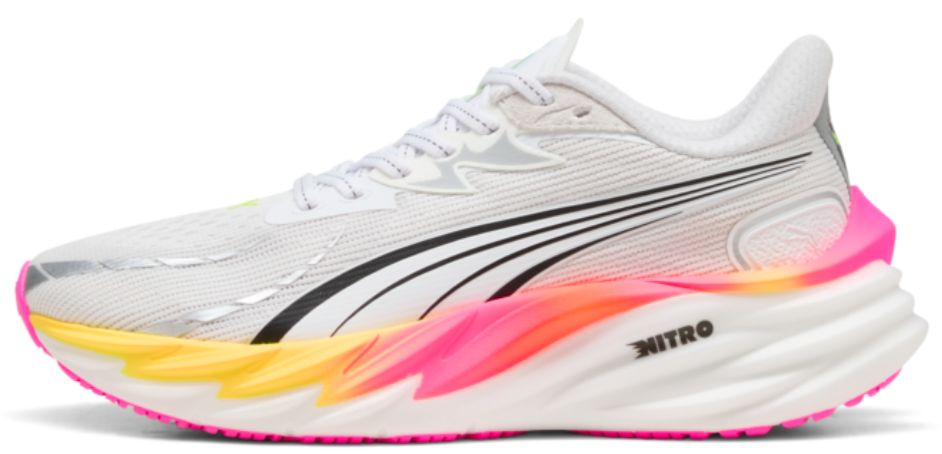 Velocity NITRO 4 Puma White-Glowing Red-Pink