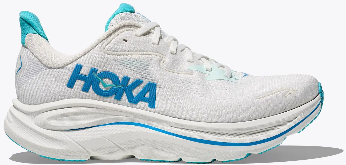 Clifton 10 White/Skyward Blue