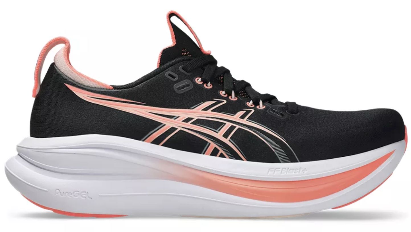 Gel Nimbus 28 Black/Pearl Pink
