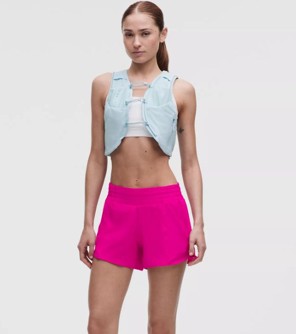 Hotty Hot High-Rise Lined Short 4" Pink Flare