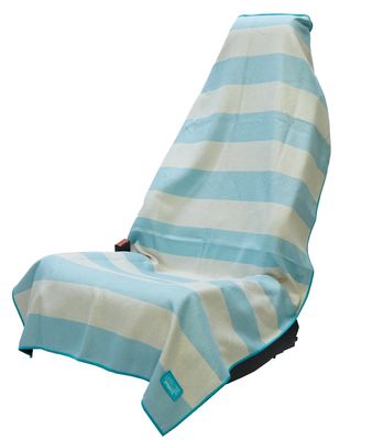 Saltwater Boardwalk Stripe Car Seat Towel w/ Snaps
