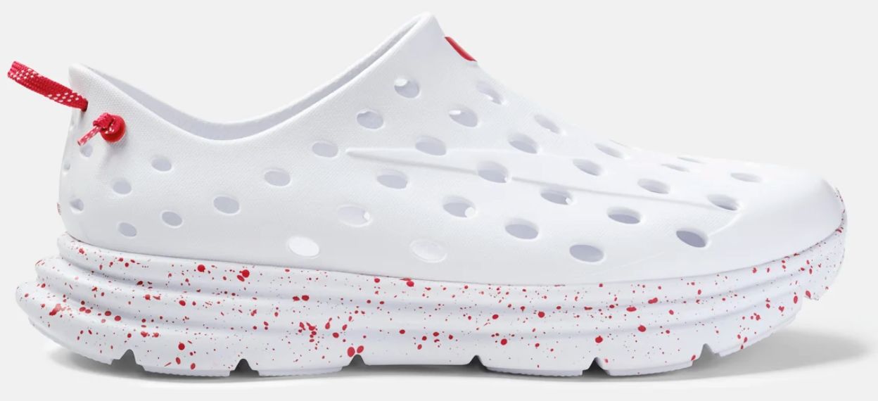 Revive All White/Red Speckle
