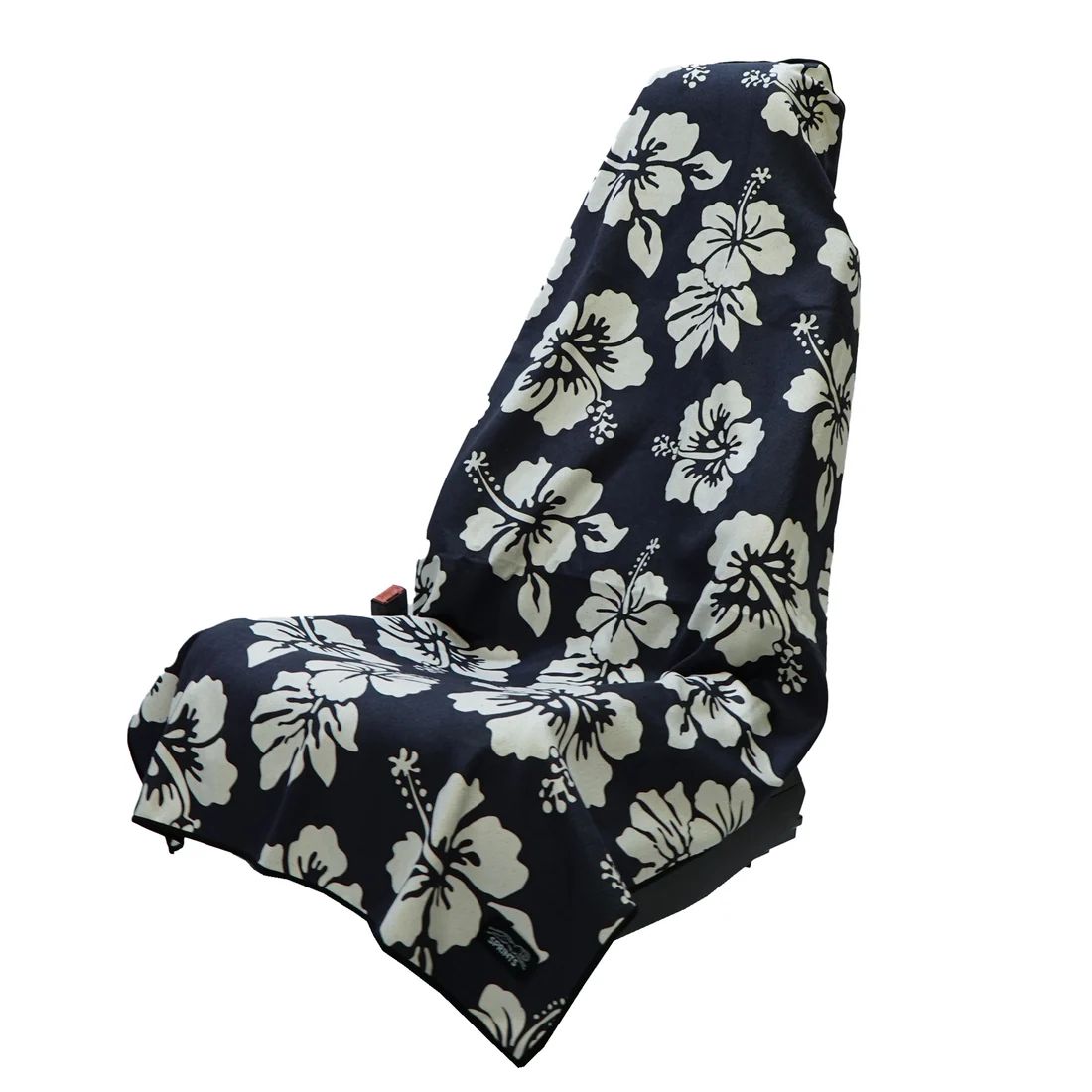 Flex on the Beach - Black Car Seat Cover Towel w/ Snaps