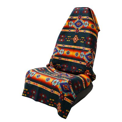 Aztec Artisans &amp; Chocolate Currency Car Seat Cover Towel w/ Snaps