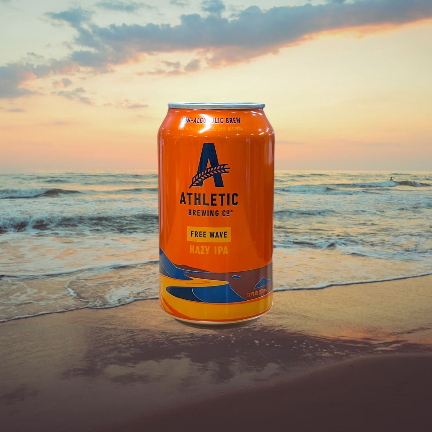 Non-Alcoholic Athletic Brewing Co Free Wave Hazy IPA