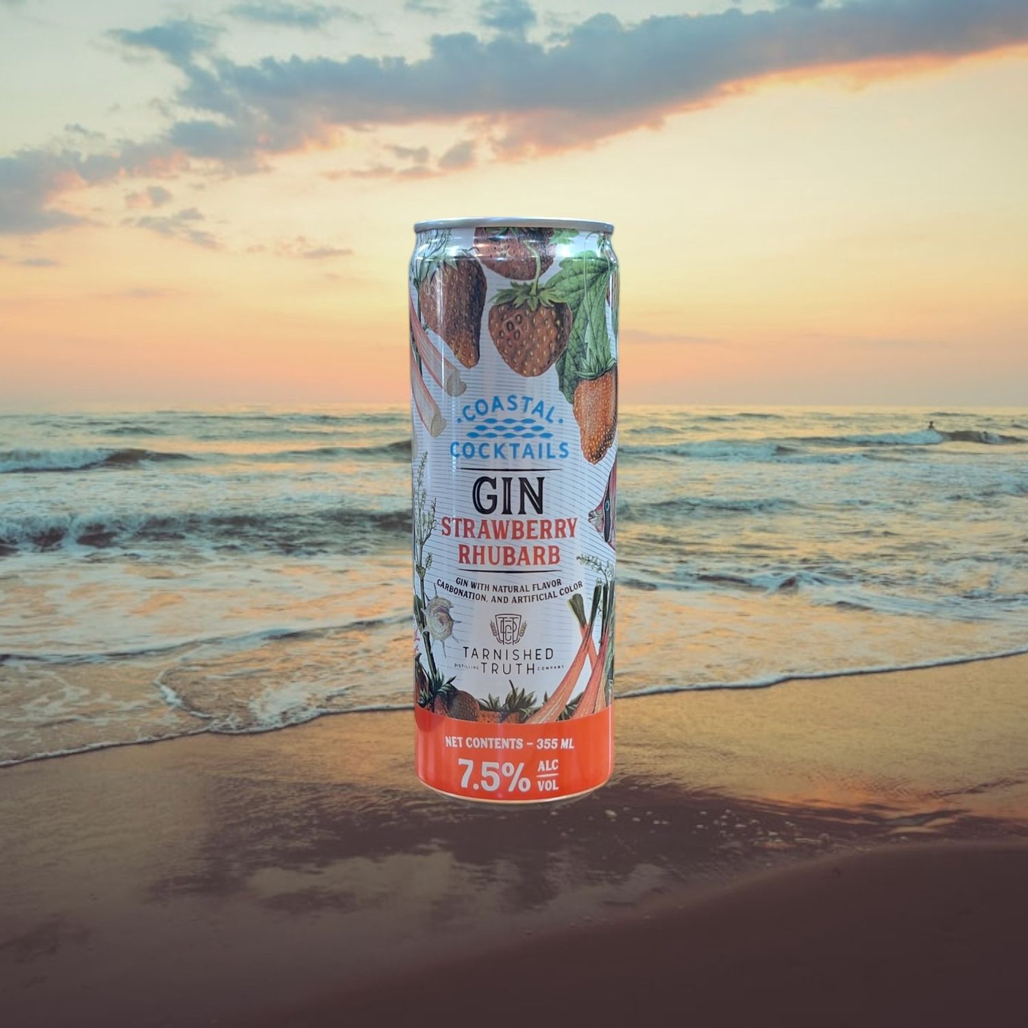 Coastal Cocktails Gin Strawberry Rhubarb