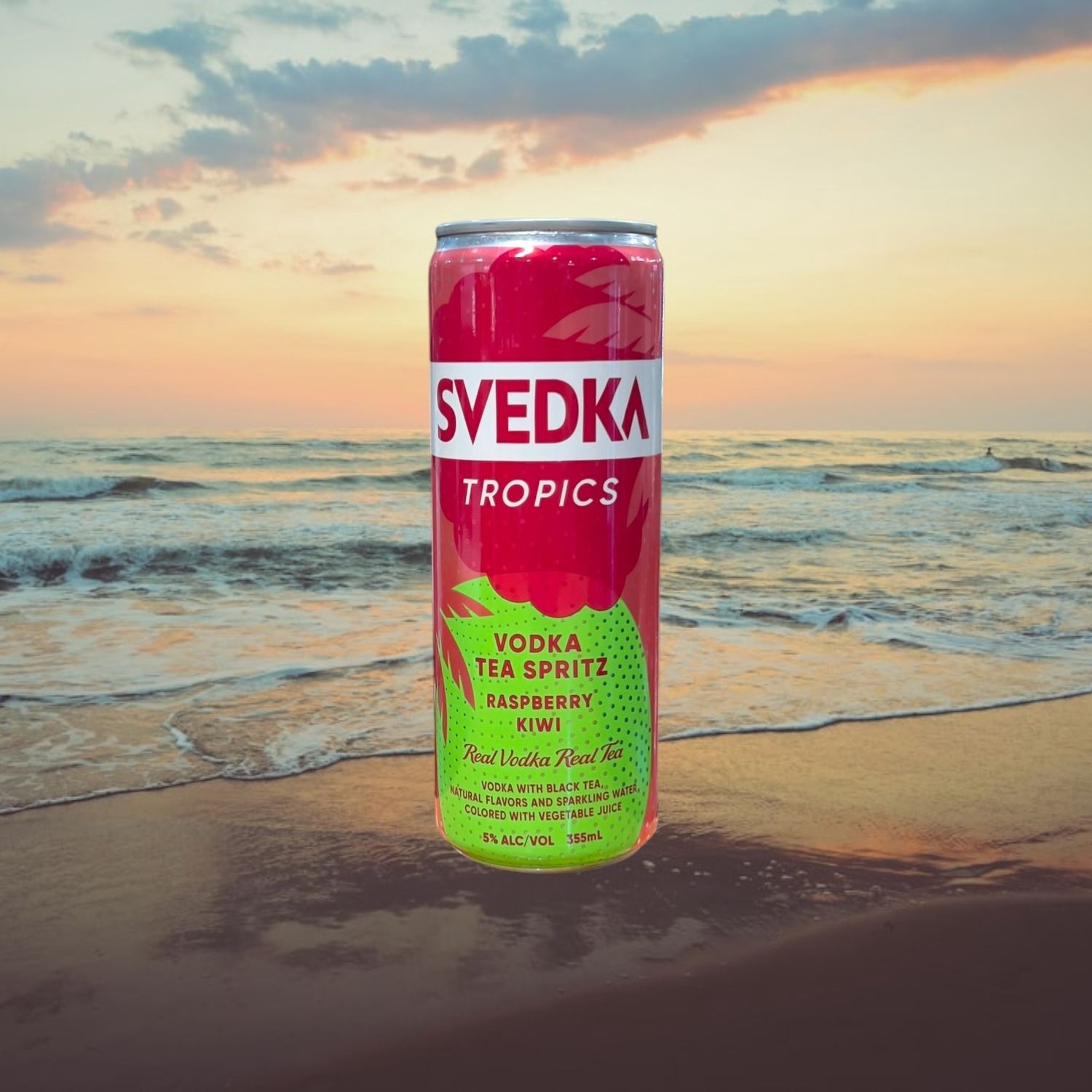 Svedka Raspberry Kiwi Can