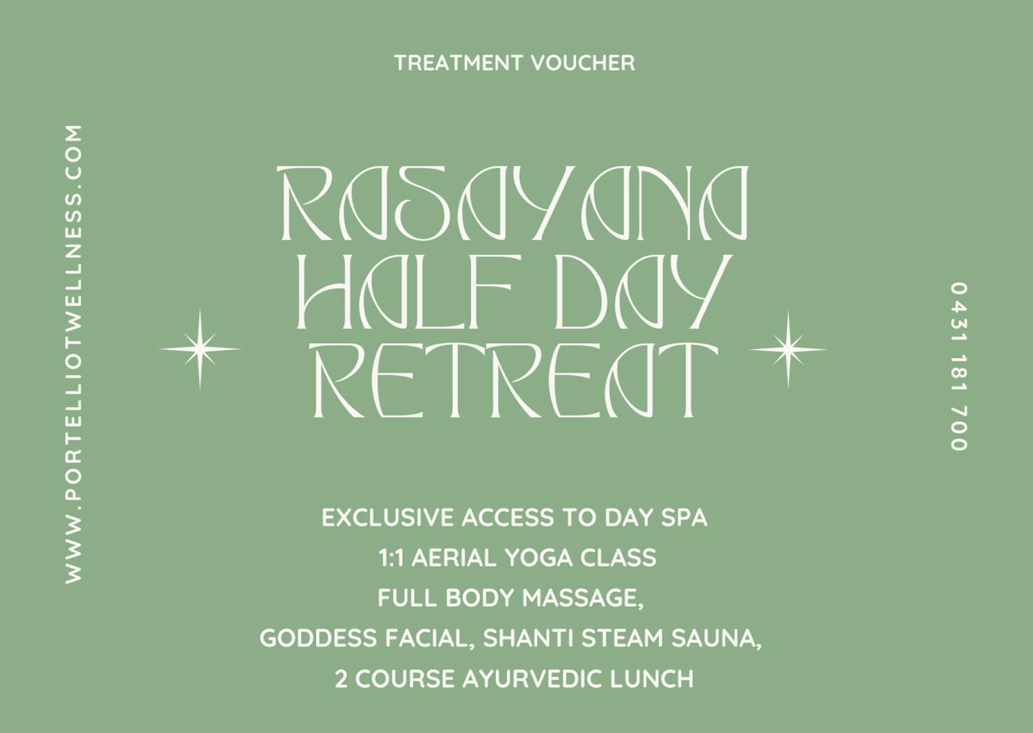 Rasayana Day Retreat for 2 guests- Aldinga 