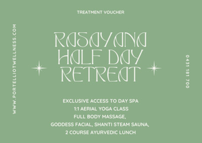 Rasayana Day Retreat for 2 guests- ALDINGA Beach