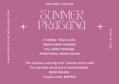 Summer Prasada - Aerial Yoga + Massage + Sauna 