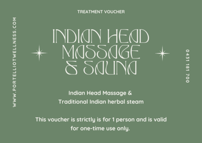 Indian Head Massage & Traditional Indian Sauna