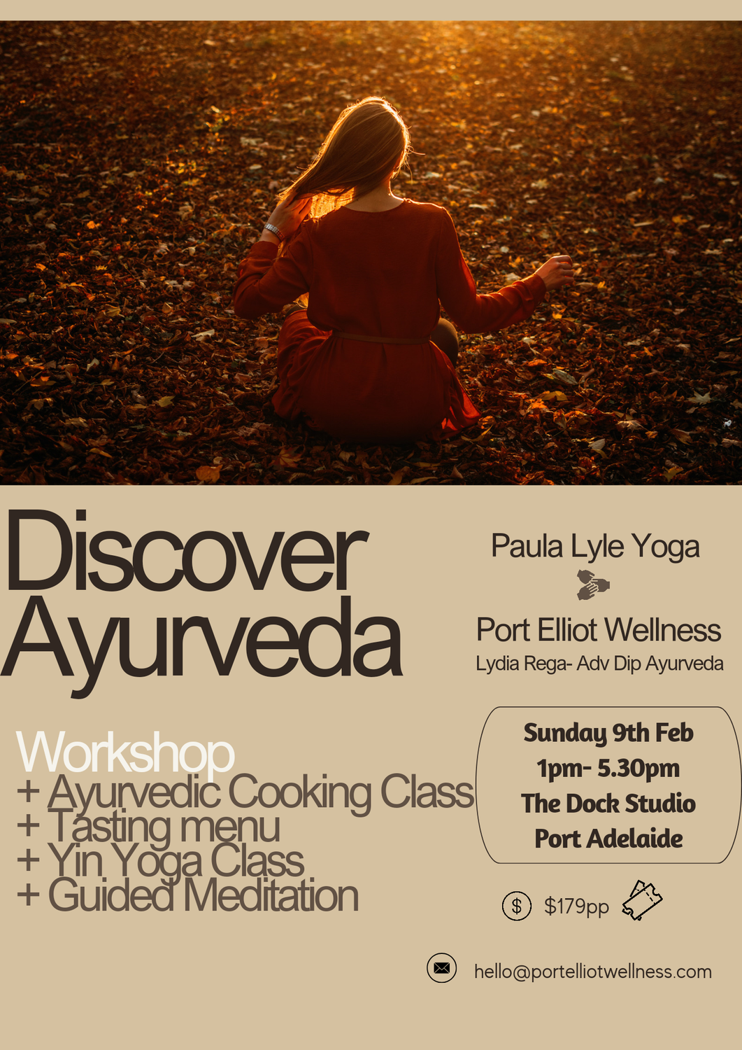 Discover Ayurveda- Port Adelaide Sun 9th Feb