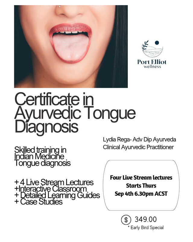 Certificate in Ayurvedic Tongue Diagnosis- Early Bird Special