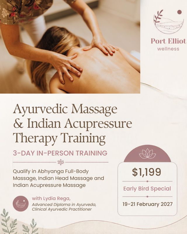 ABHYANGA: Ayurvedic Massage Course Feb 19th-21st [3 Day Course]