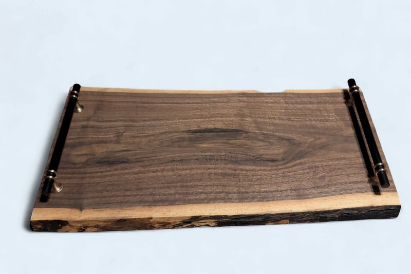 Walnut serving tray