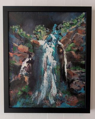 Turbulent Night_16"x20"_Framed Original