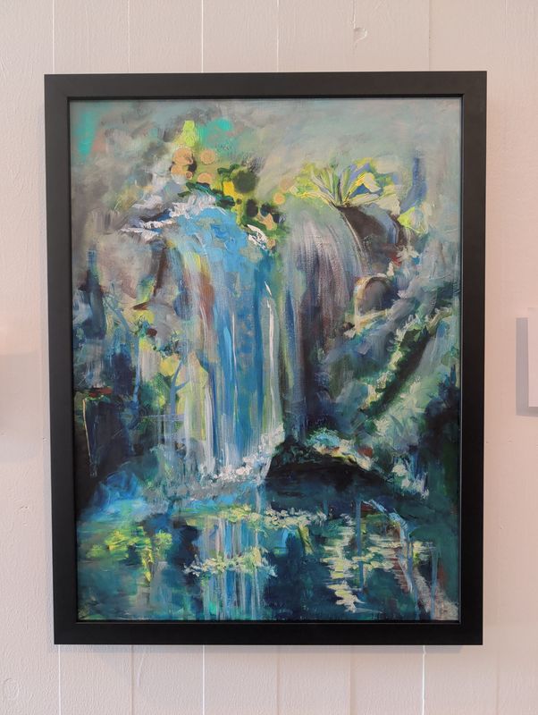 Quiet Below the Falls. 16x20