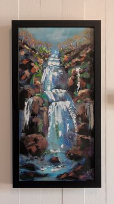 Following Through_12"x24"_Framed Original