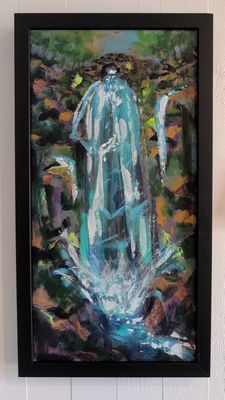 Through the Passage_12"x24"_Framed Original