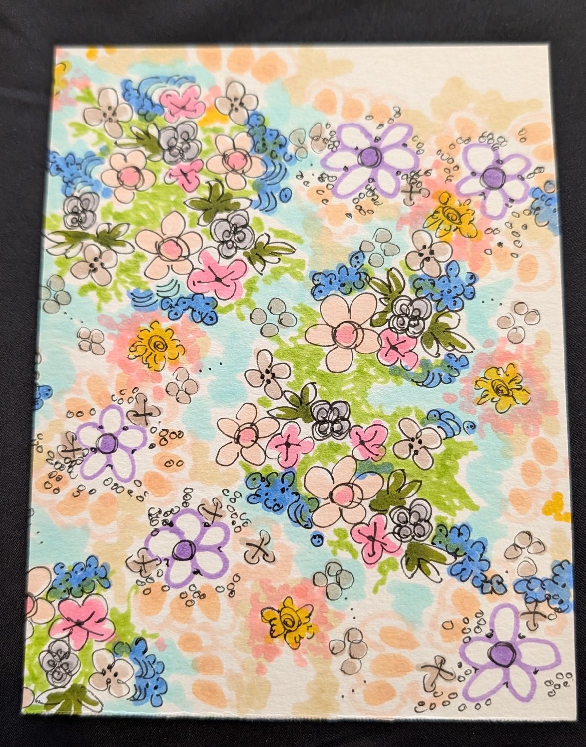 Original Watercolor Flat Card 3