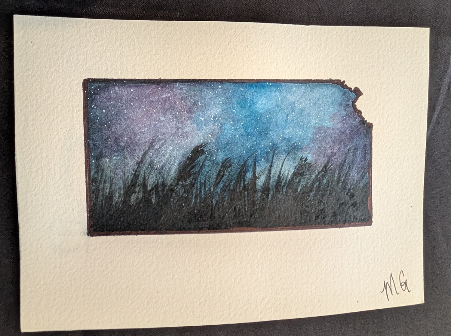 Original Watercolor Flat Card 7