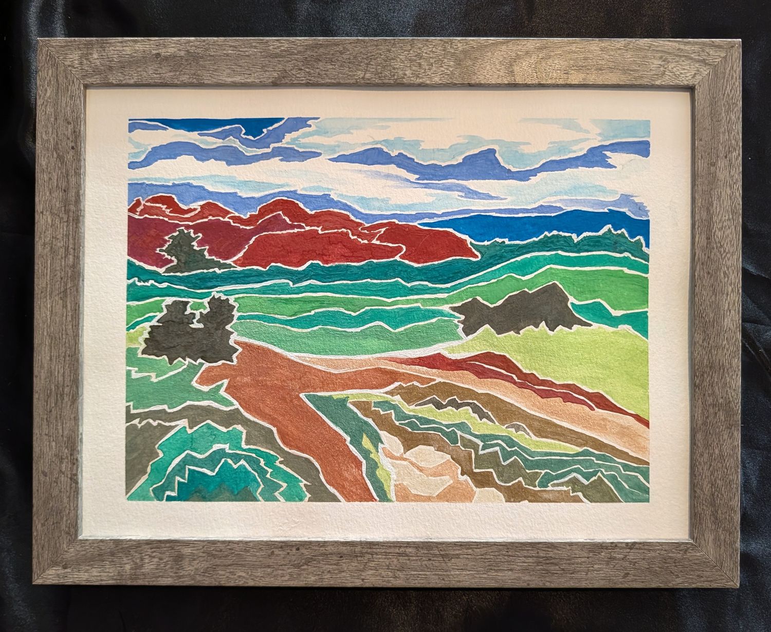 Original Watercolor “Garden Of Gods” 10" x 7.5"
