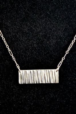 Hammered Sterling Silver Necklace
