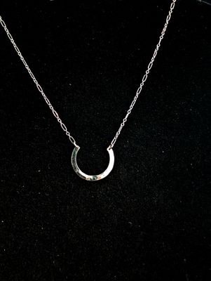 Sterling Silver half circle  Necklace approximately