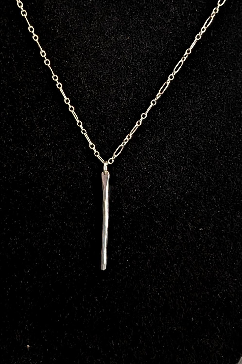 Sterling Silver Straight Pendent