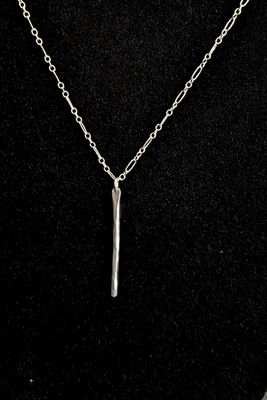 Sterling Silver Straight Pendent