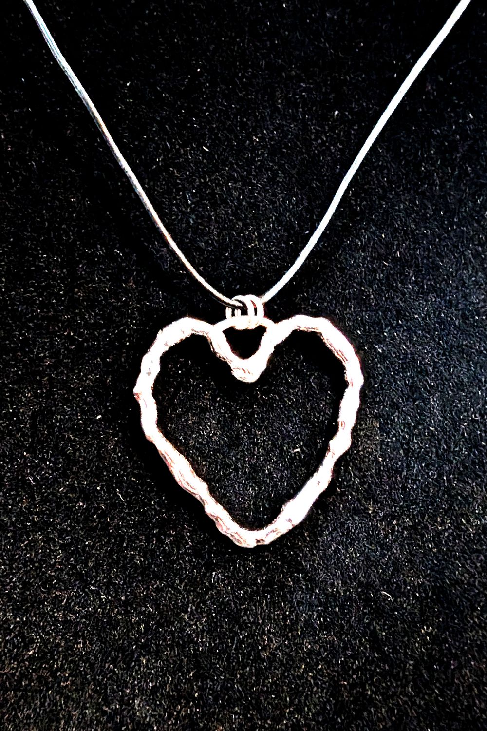 1.5" Sterling Silver Heart pendent
