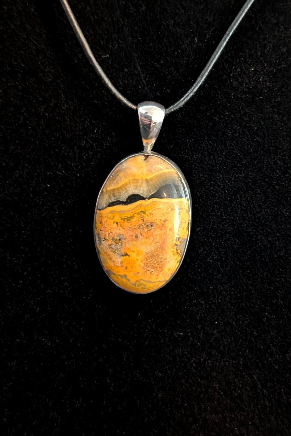 Bumble Bee Jasper Pendent