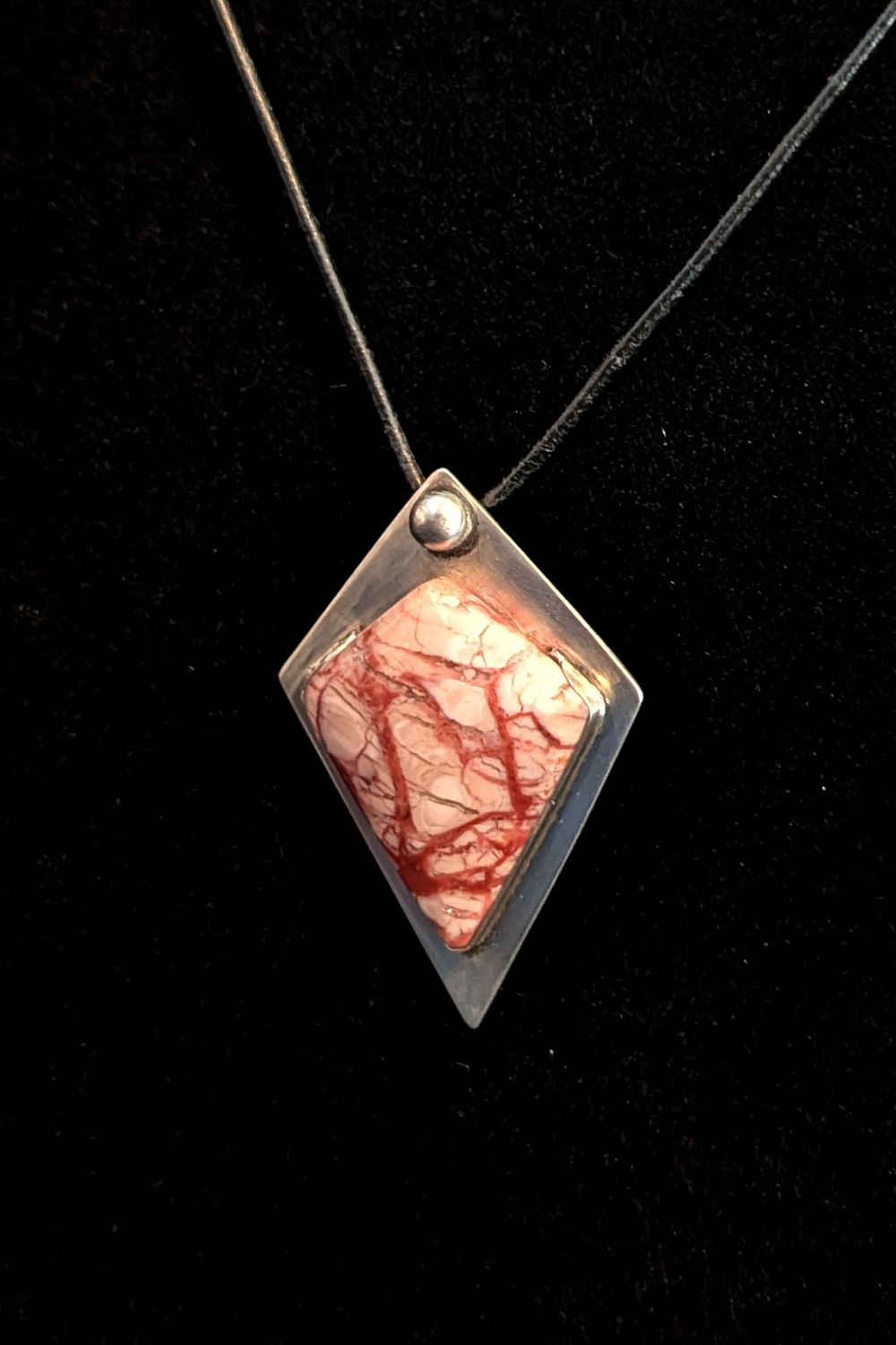 Jasper Pendent on Sterling Silver