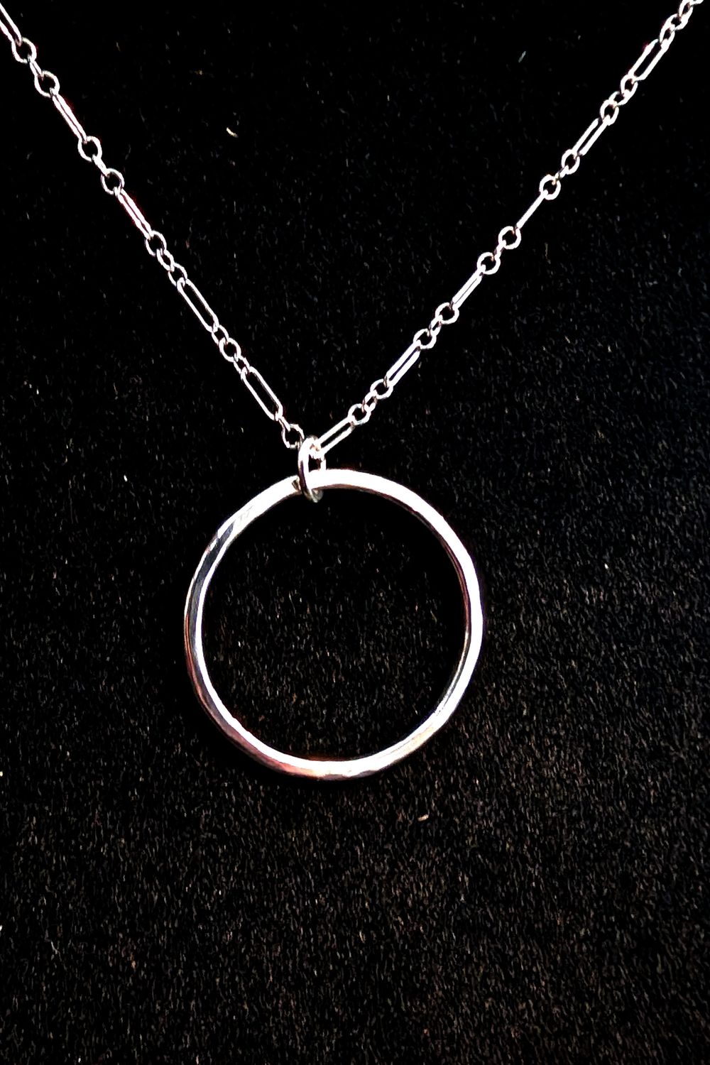 Sterling Silver 1"Circle Pendent