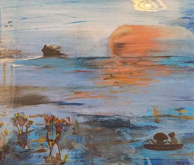 Sunset Giclee print.