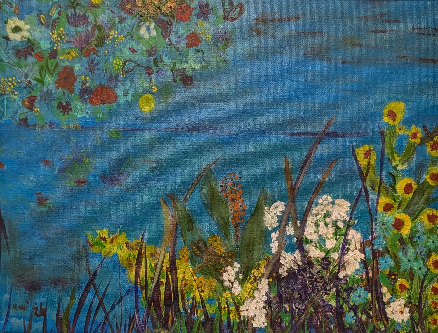 Giclee Flowers Print 7"x5.5"