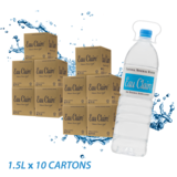 EAU CLAIRE 1.5L x 10 cartons