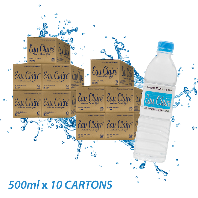 EAU CLAIRE 500ml x 10 cartons