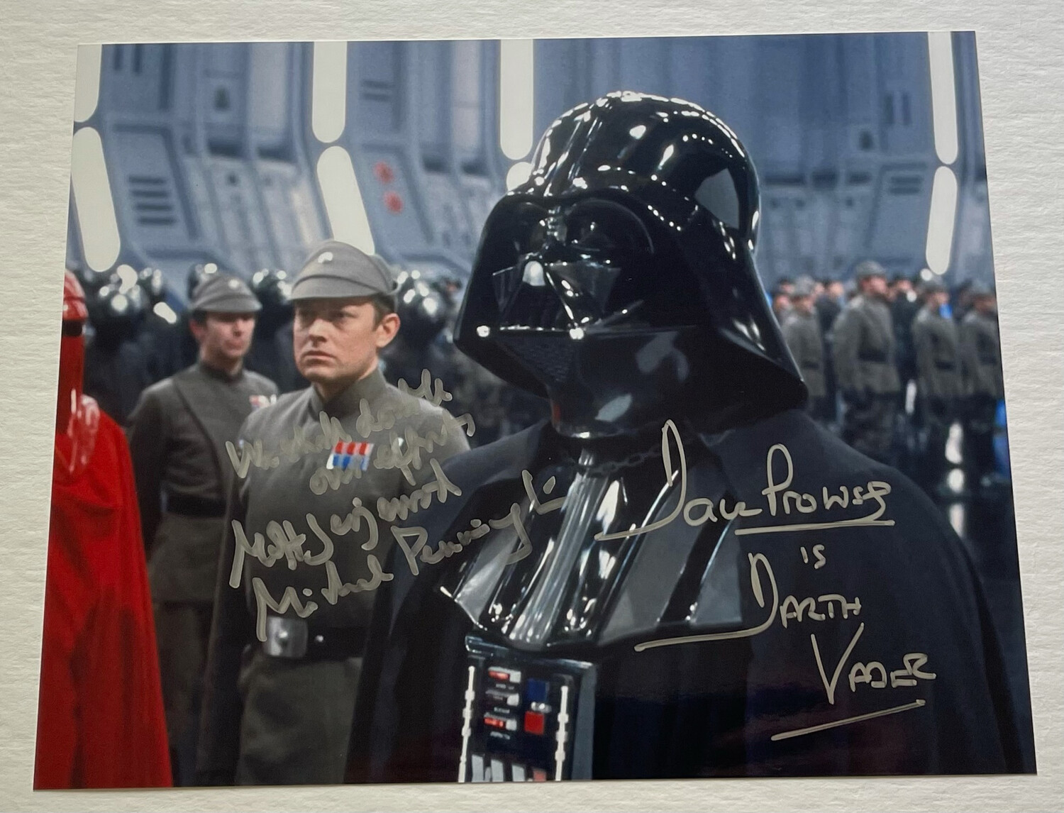 8X10 PHOTO SIGNED BY DAVE PROWSE AND MICHAEL PENNINGTON