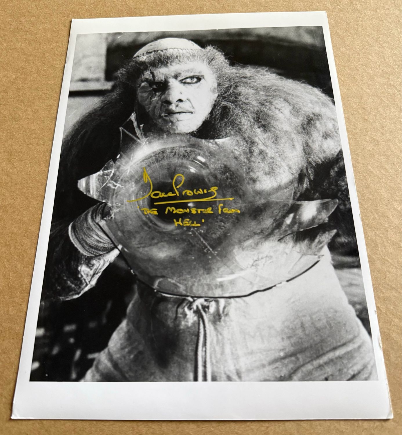 THE MONSTER FROM HELL 8X12 PHOTO SIGNED BY DAVE PROWSE