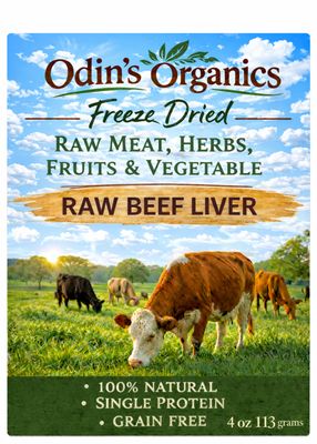 Freeze Dried Raw Beef liver