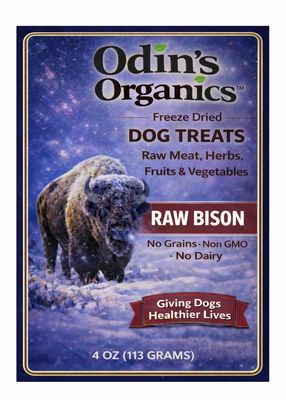 Raw Freeze Dried. Bison Dog Treats