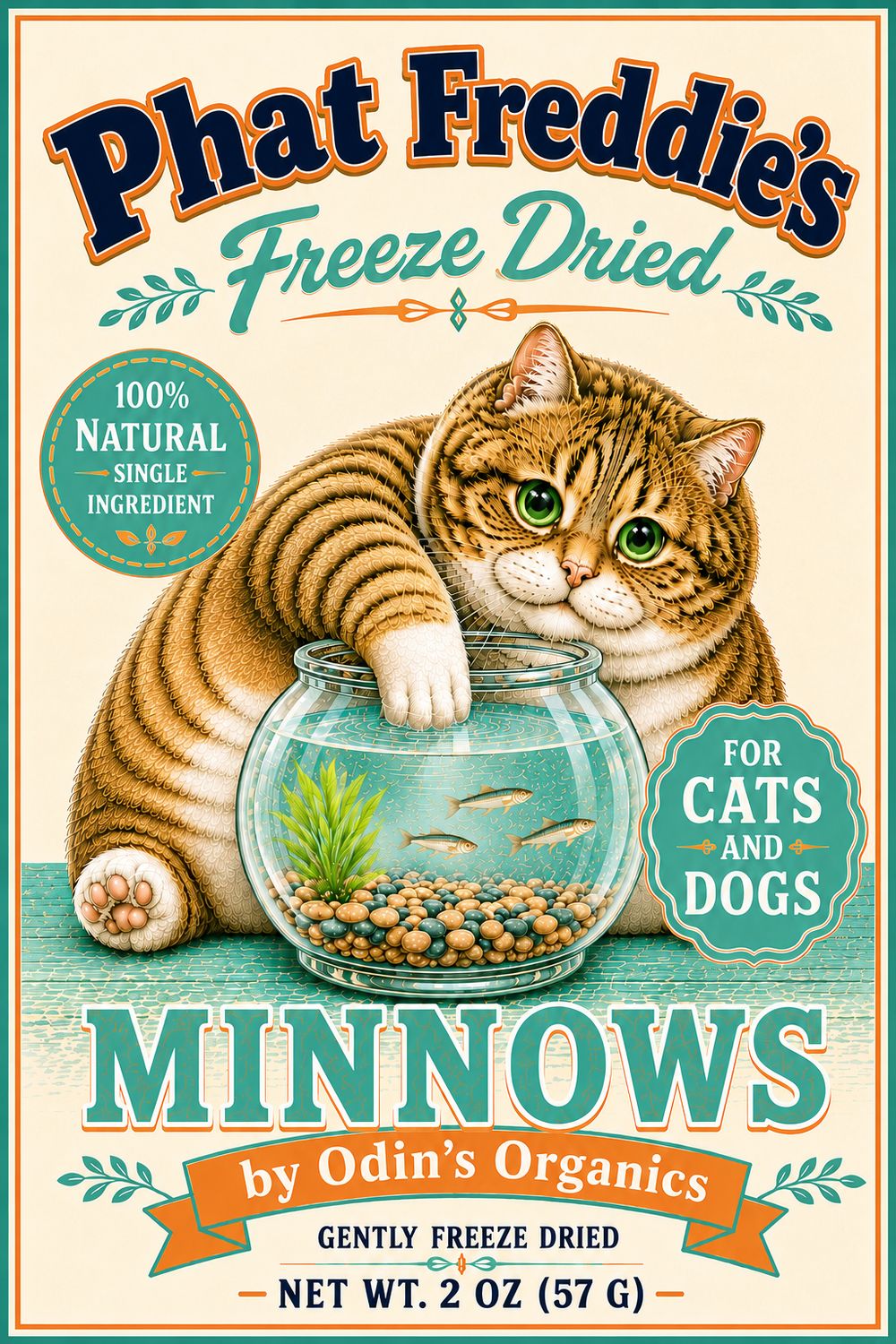 Freeze Dried Minnows for Cats &amp; Dogs