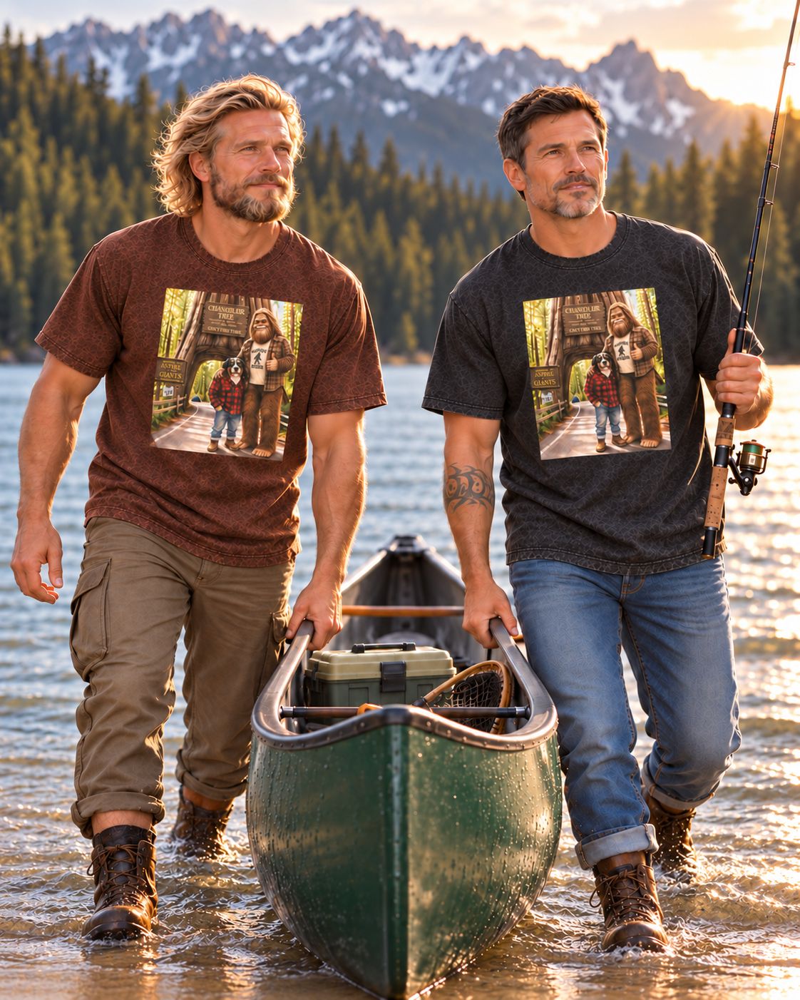 Odin And  Big Foot men’s shirts