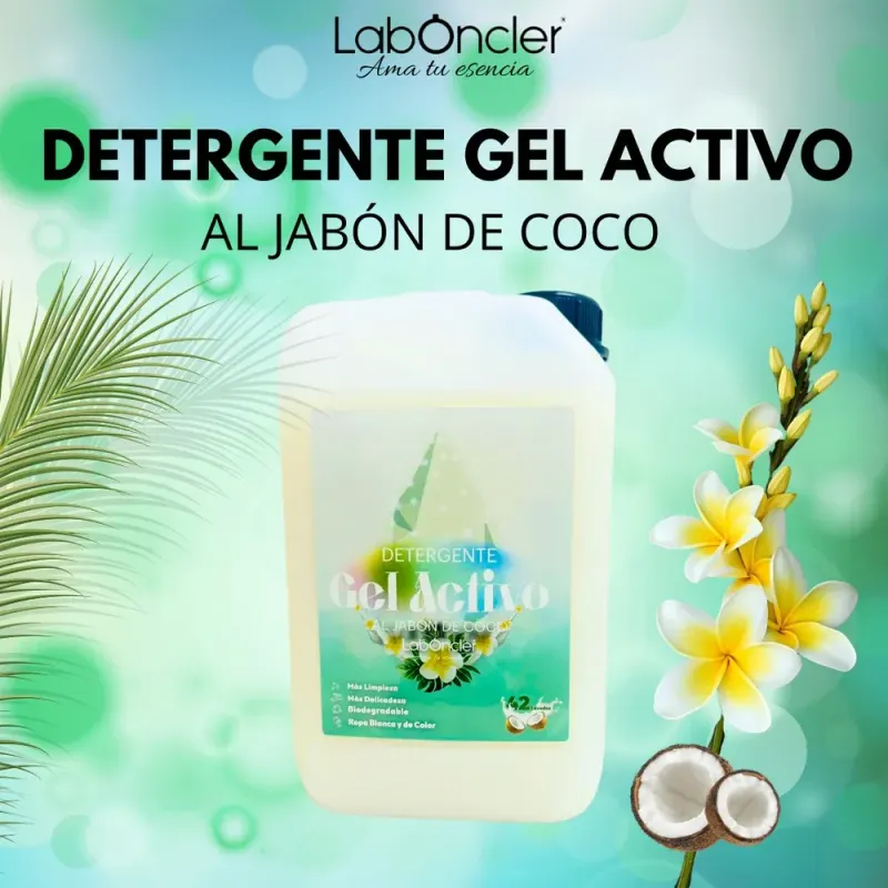 Detergente Gel Activo al Jabón de Coco